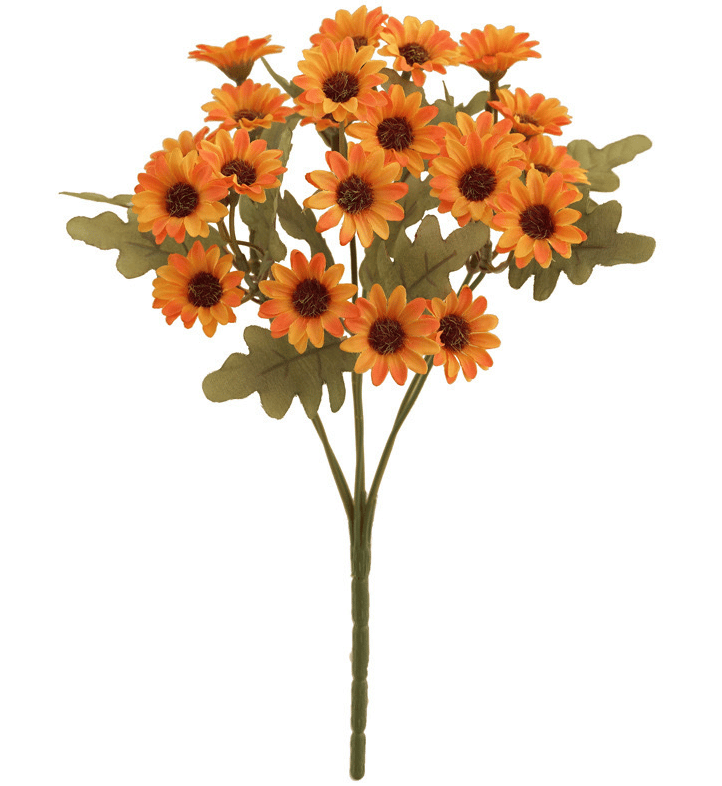 🏆Flash Sale⚡Artificial Outdoor Sunset Mums Flowers - UV resistant. Waterproof. Windproof