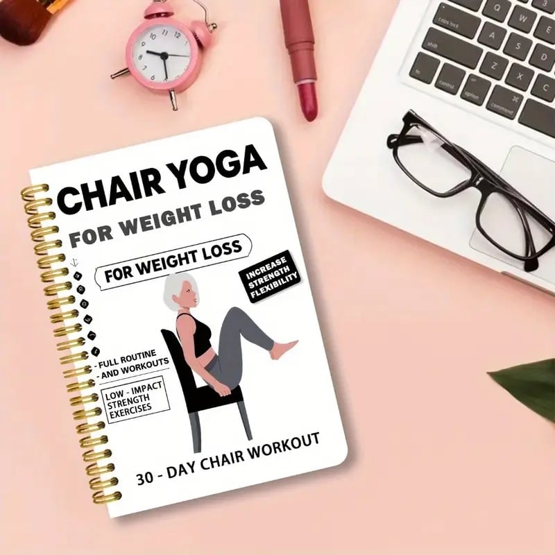 🔥Last Day Promotion 49% OFF🔥30-Day Chair Yoga Weight Loss Spiral Notebook & Exercise Guide