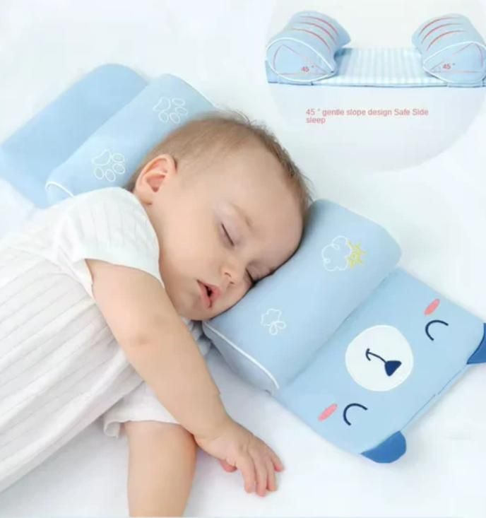 🪶Soft & Comfortable Baby Head Shaping Pillow – Ergonomic 360° Head & Neck Support👩🏻🍼