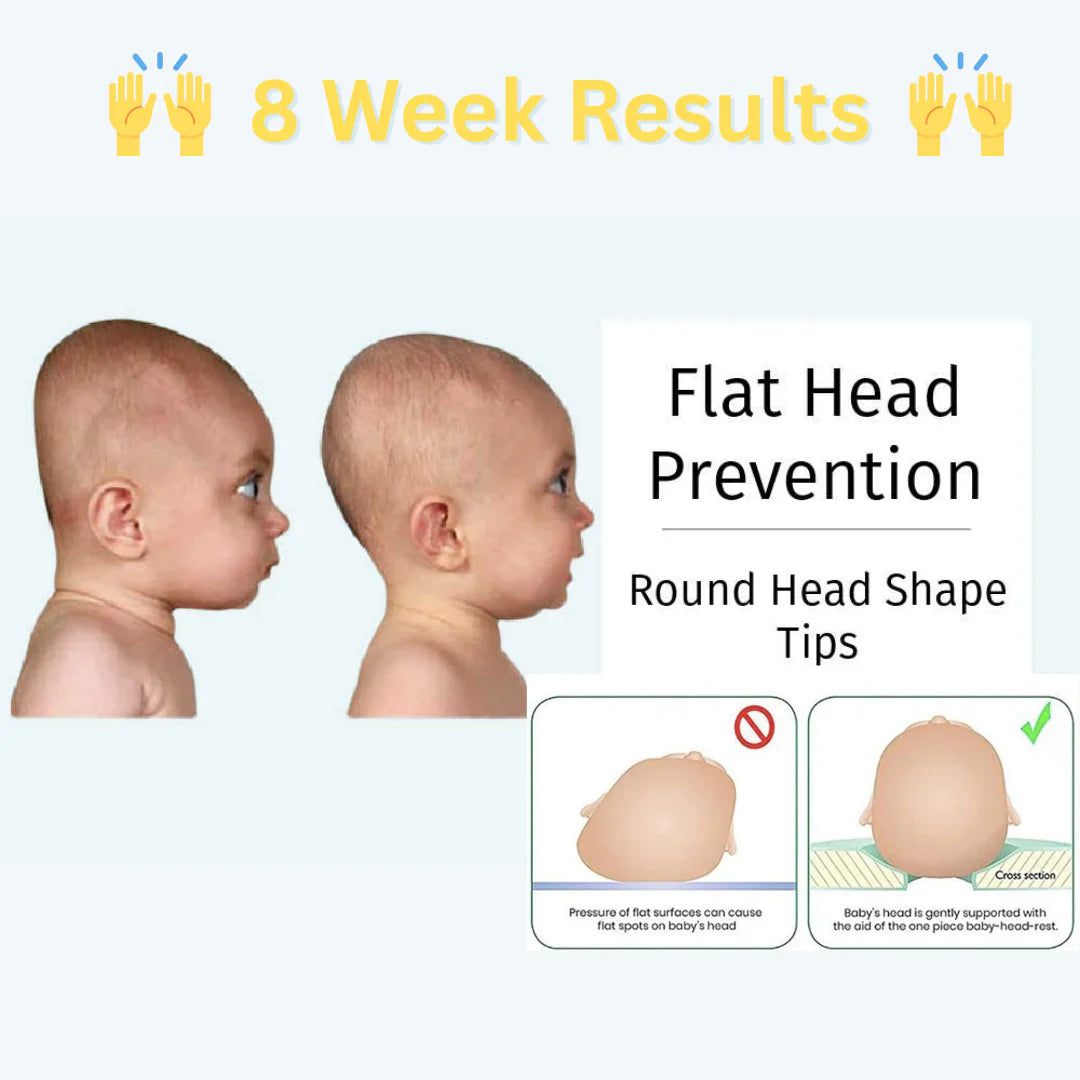 🪶Soft & Comfortable Baby Head Shaping Pillow – Ergonomic 360° Head & Neck Support👩🏻🍼