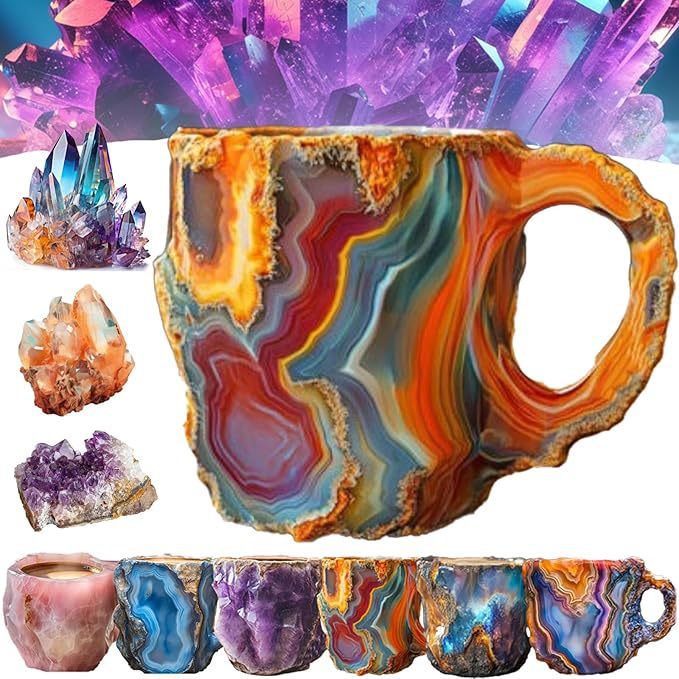 🔥Last 4 hours 52% OFF -🥃2025 New Mineral Crystal Coffee Mugs
