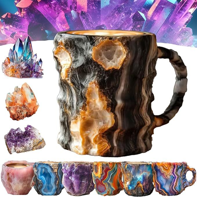 🔥Last 4 hours 52% OFF -🥃2025 New Mineral Crystal Coffee Mugs