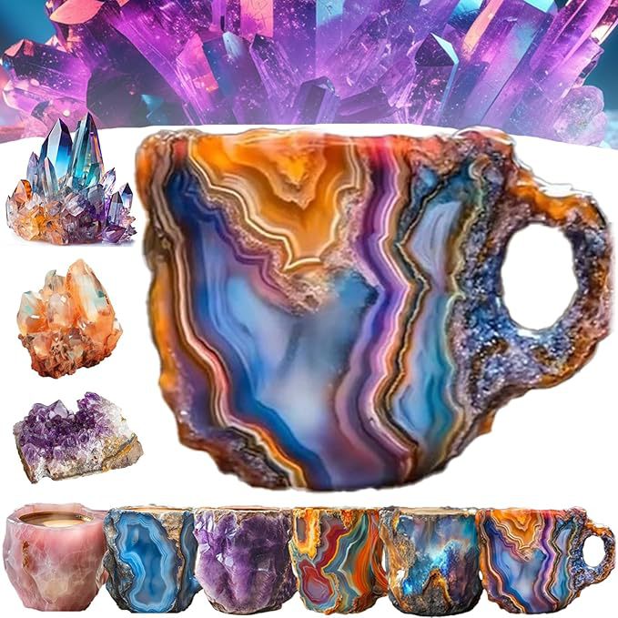 🔥Last 4 hours 52% OFF -🥃2025 New Mineral Crystal Coffee Mugs