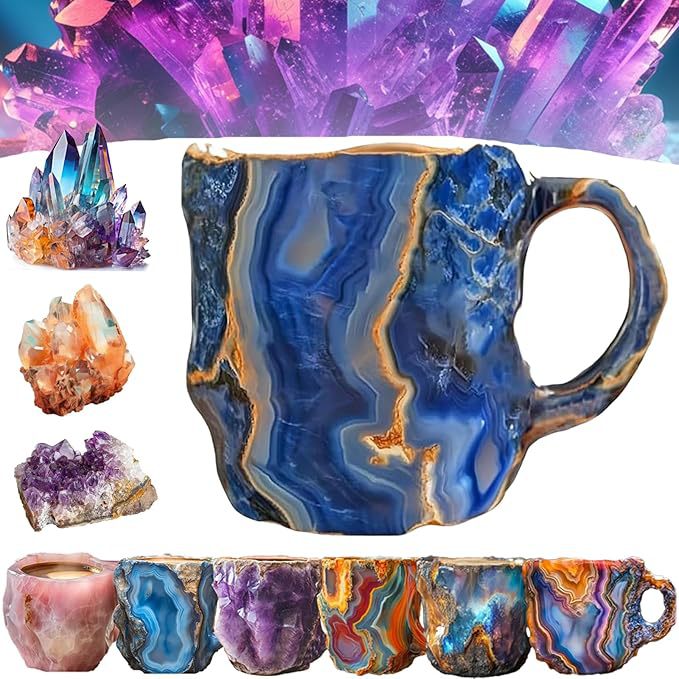 🔥Last 4 hours 52% OFF -🥃2025 New Mineral Crystal Coffee Mugs
