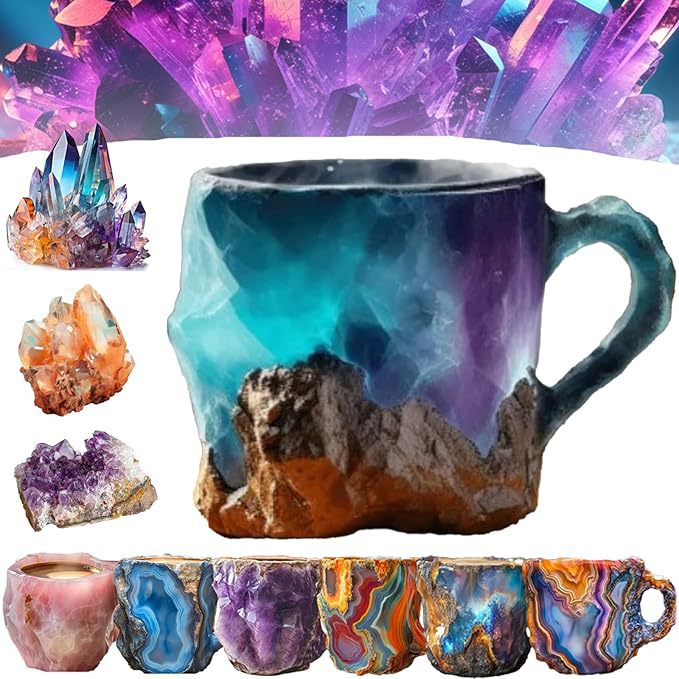 🔥Last 4 hours 52% OFF -🥃2025 New Mineral Crystal Coffee Mugs