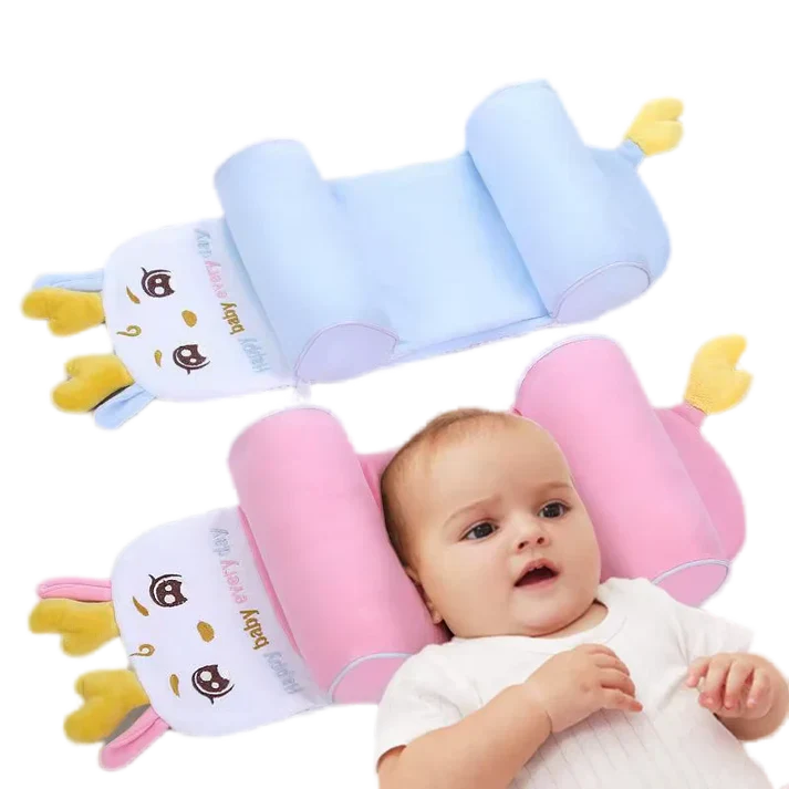 🪶Soft & Comfortable Baby Head Shaping Pillow – Ergonomic 360° Head & Neck Support👩🏻🍼