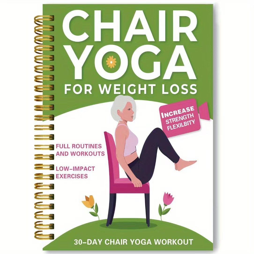 🔥Last Day Promotion 49% OFF🔥30-Day Chair Yoga Weight Loss Spiral Notebook & Exercise Guide
