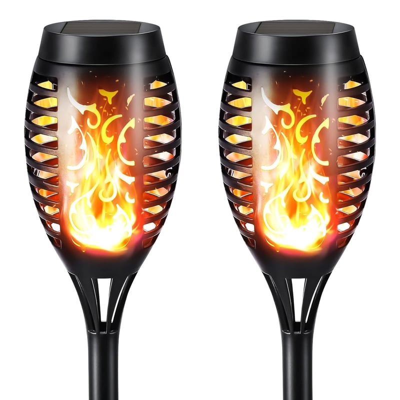 🏆Flash Sale⚡ 50K+ Solar Powered Fire Flame Design Garden Light