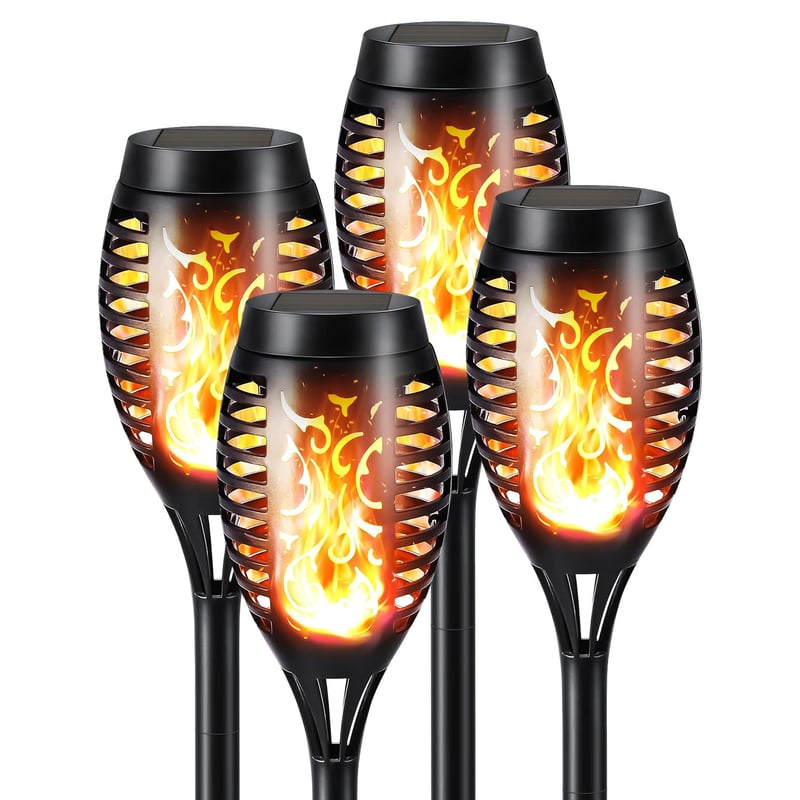 🏆Flash Sale⚡ 50K+ Solar Powered Fire Flame Design Garden Light
