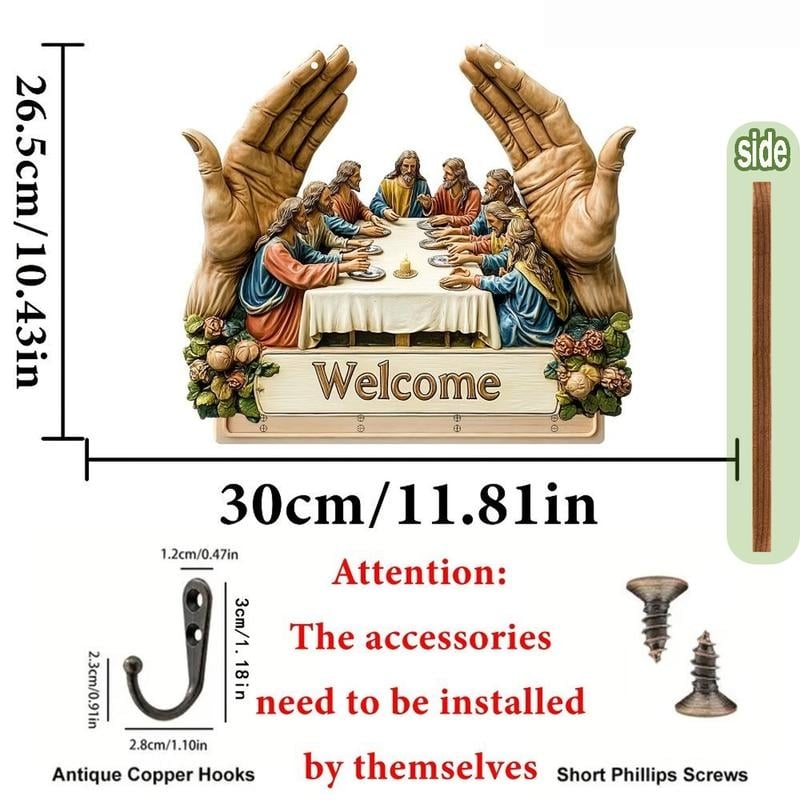 🙏LAST DAY 50% OFF - Jesus and Disciples Wall Art Keychain