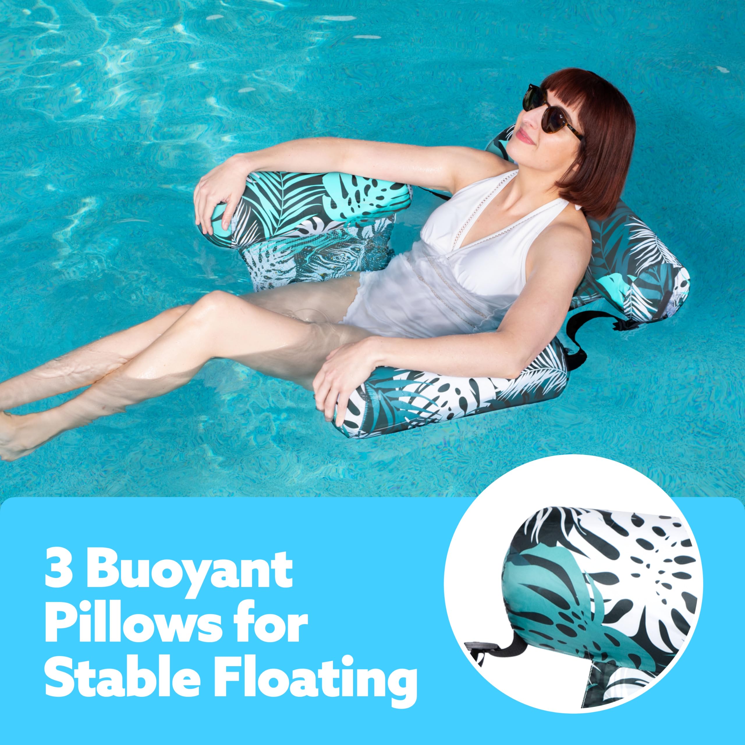 🛋️ Inflatable Pool Lounge Chair – Relax & Float in Comfort