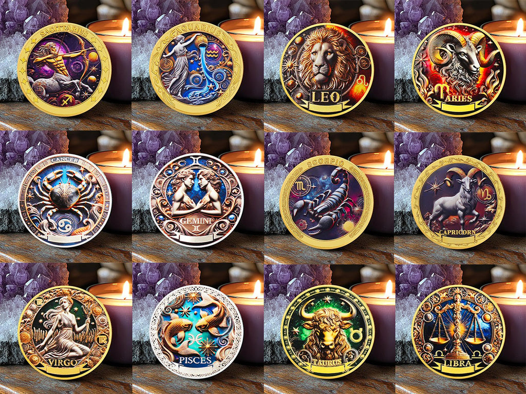 Exclusive Release: 12 Zodiac Constellation Commemorative Coin Set – Collector’s Limited Edition