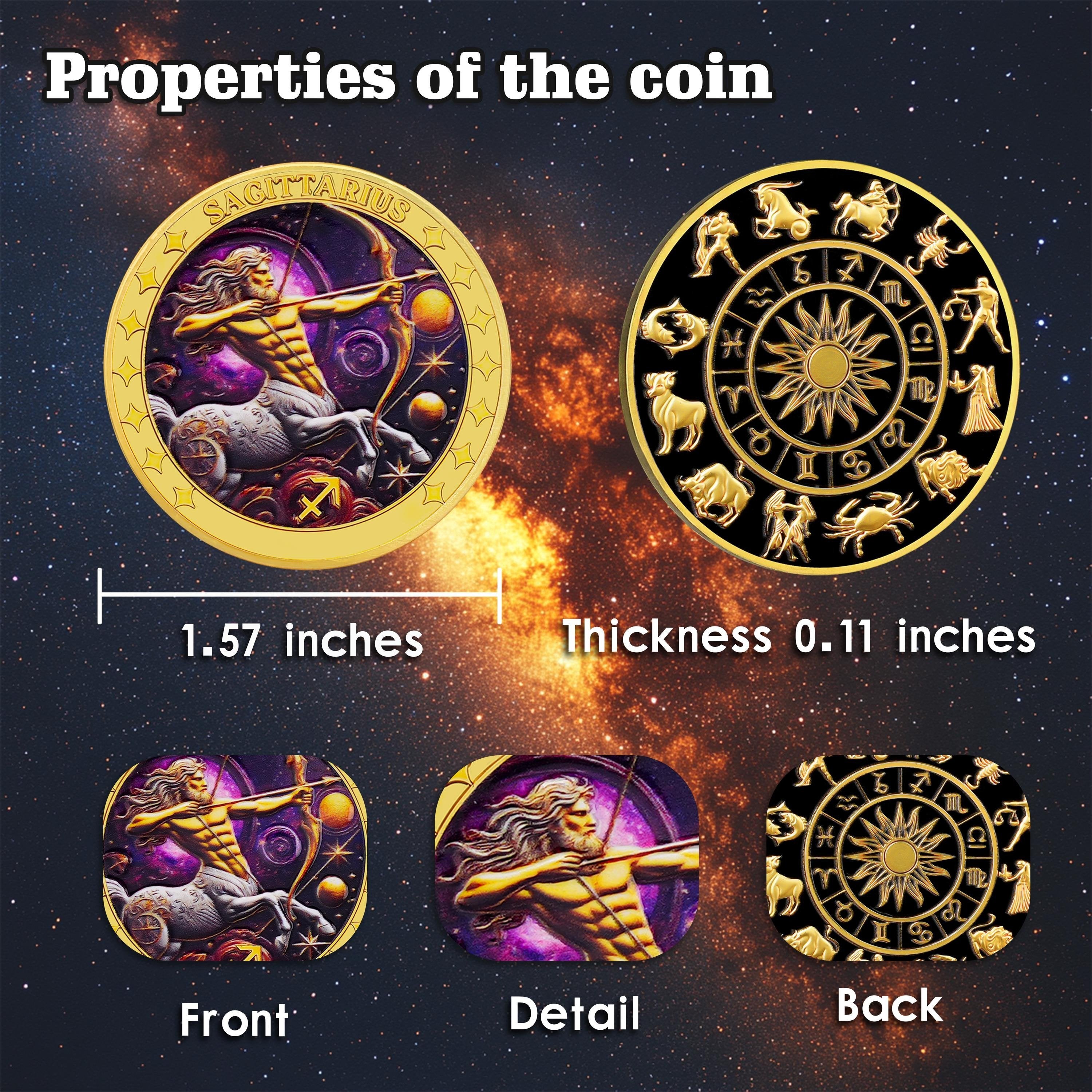 Exclusive Release: 12 Zodiac Constellation Commemorative Coin Set – Collector’s Limited Edition