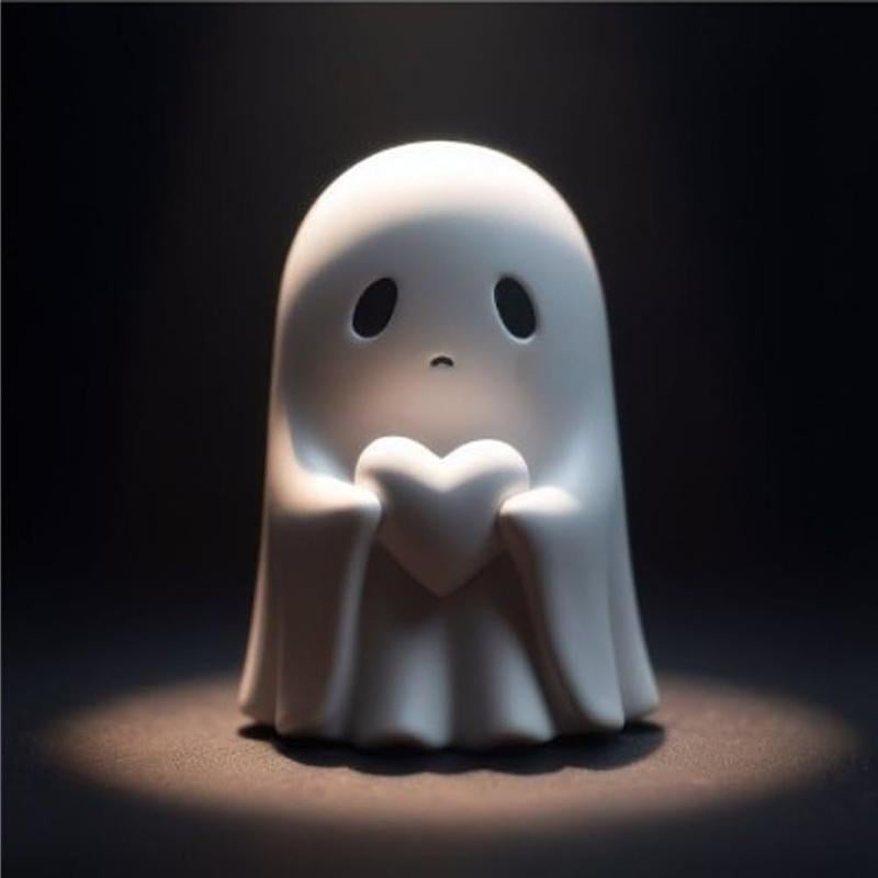 💥Halloween Chost Figurine - Spooky Resin Middle Finger Ghost Statue