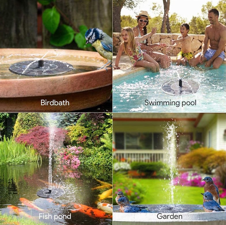 🚿2025 New Upgraded Solar Powered Fountain for Outdoor