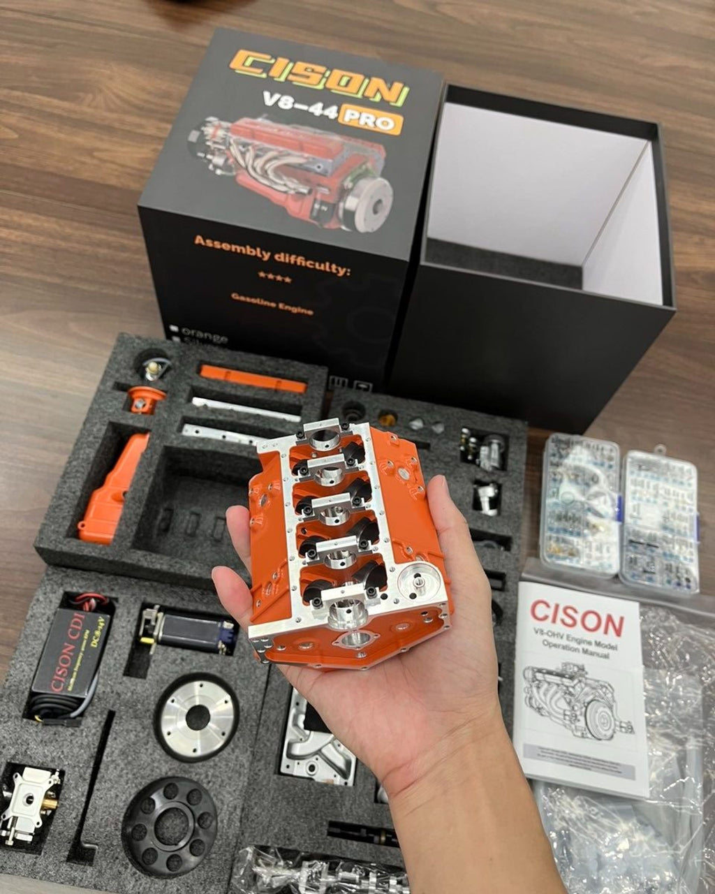 Gasoline OHV V8 Small-block Engine Model Kits