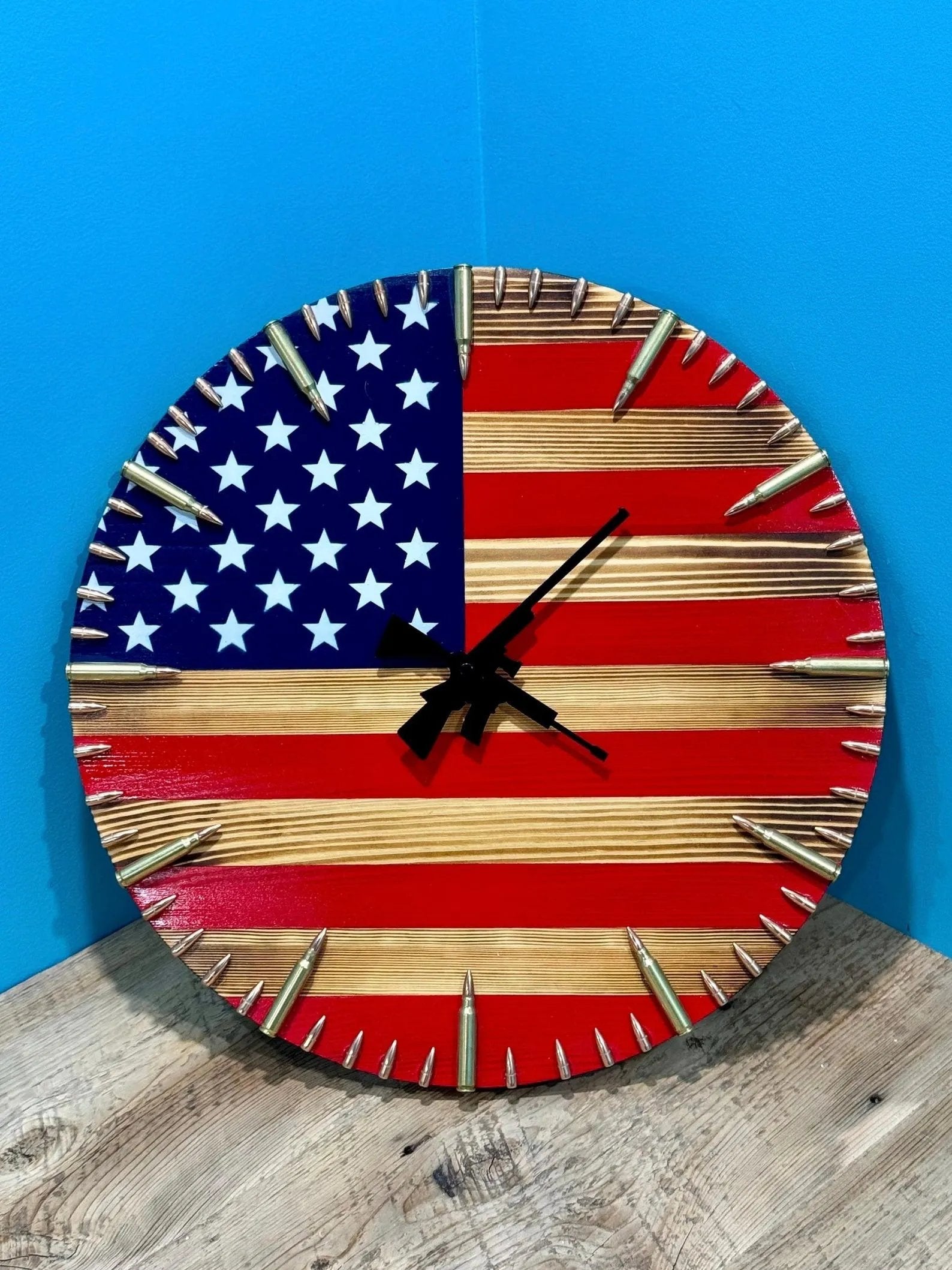 Veteran's Day Pre-Sale 60% OFF🔥Handmade Patriotic American Flag Clock