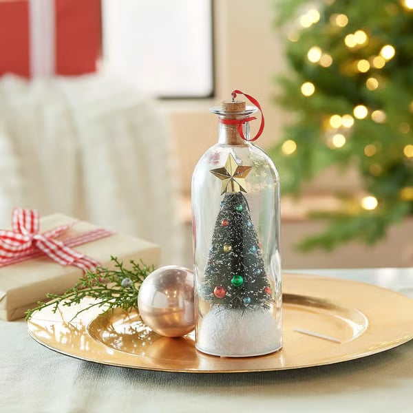 Mr. Christmas Recordable Message in a Bottle 🎄✨ Voice-Activated Holiday Keepsake