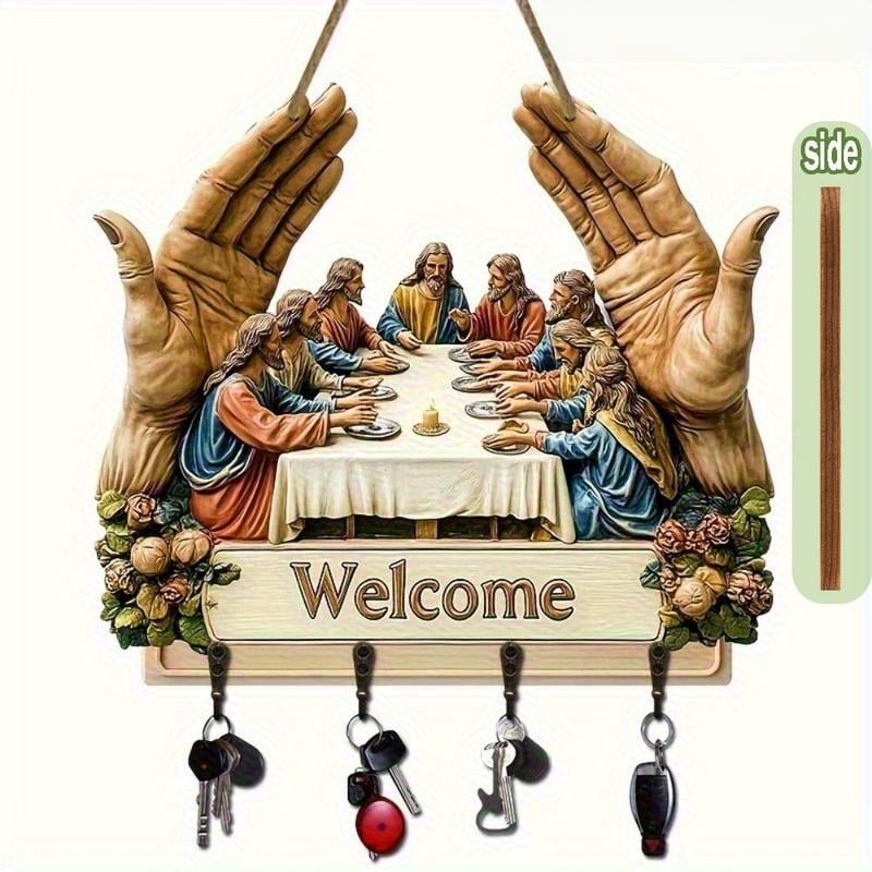 🙏LAST DAY 50% OFF - Jesus and Disciples Wall Art Keychain