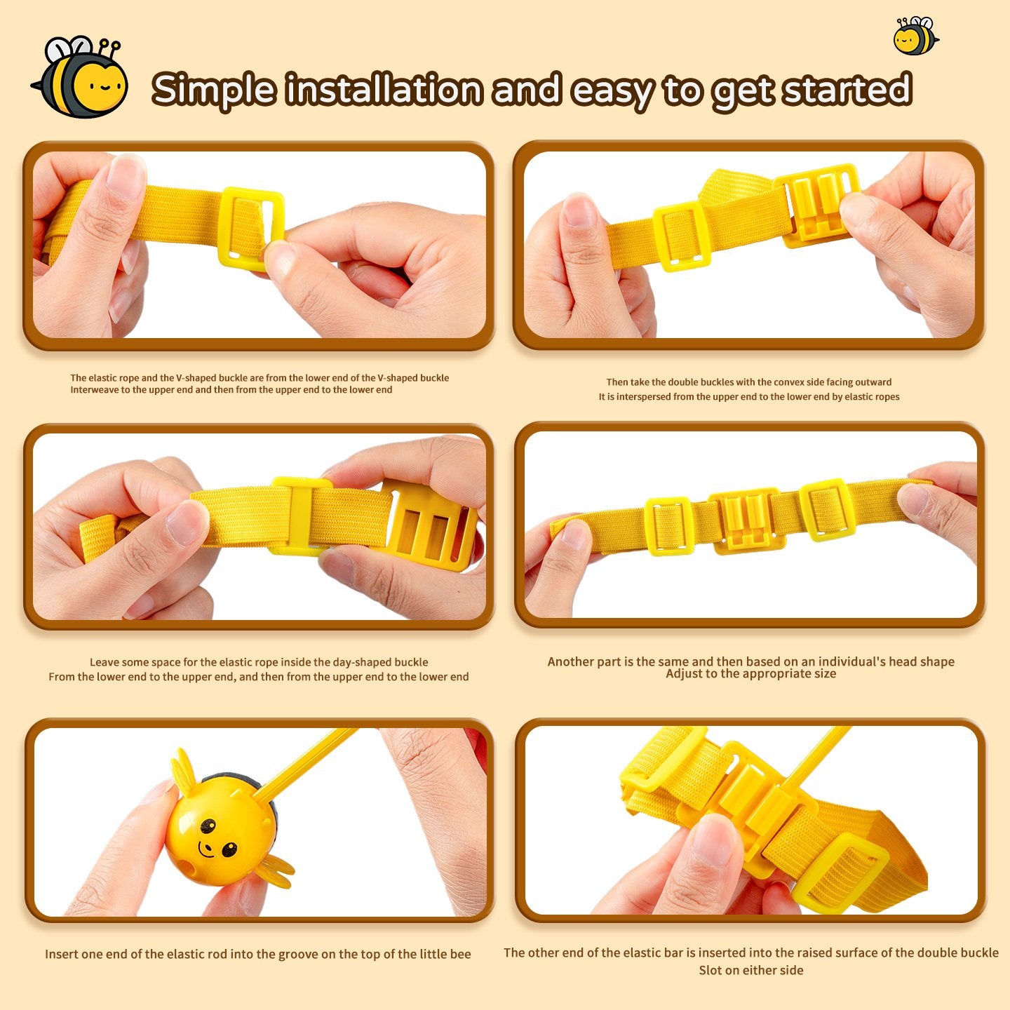 Colorful Multifunctional Magnetic Bee Toy String Game