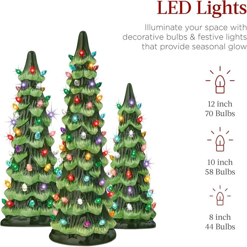 🏆Flash Sale⚡Almost Gone-💥Retro Hand-Painted Tabletop Christmas Trees🎄