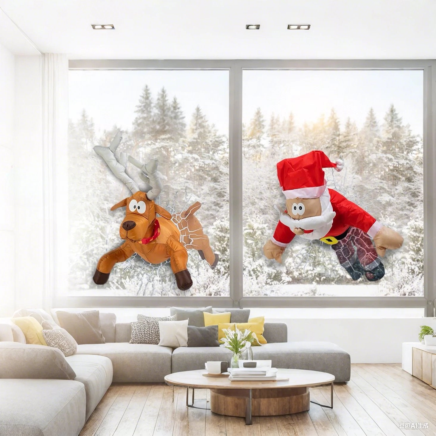 🎅Christmas Sale-🫎Crashing Reindeer & Santa Set