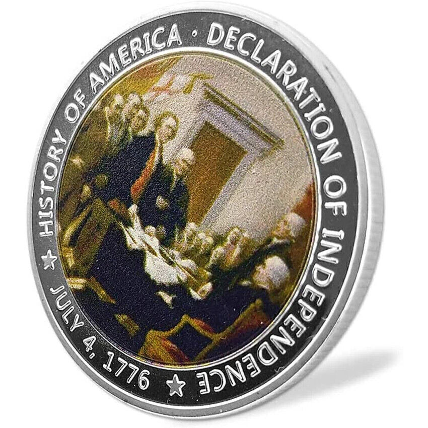 (Declaration of Independence Coin) - US Military Challenge Coin Presidential 1776 Declaration of Independence Commemorative Coin