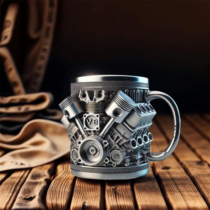🔥Hot Sale - V8/V6 Engine Stainless Steel Cup