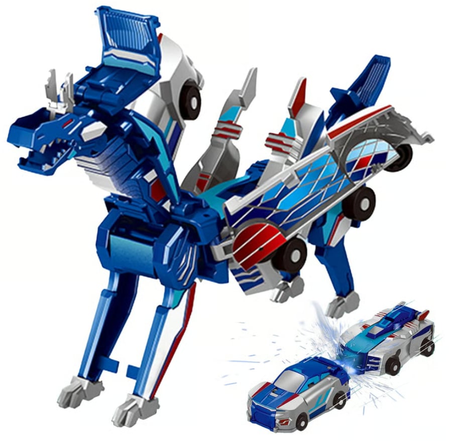 2025 New product💥Collision Transforming Dinosaur Car Toy