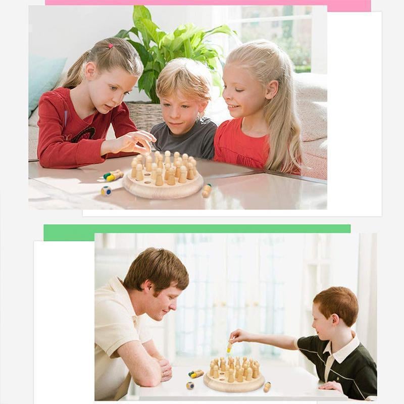 🔥HOT SALE-49% OFF🔥Color Memory Wooden Chess For Kids