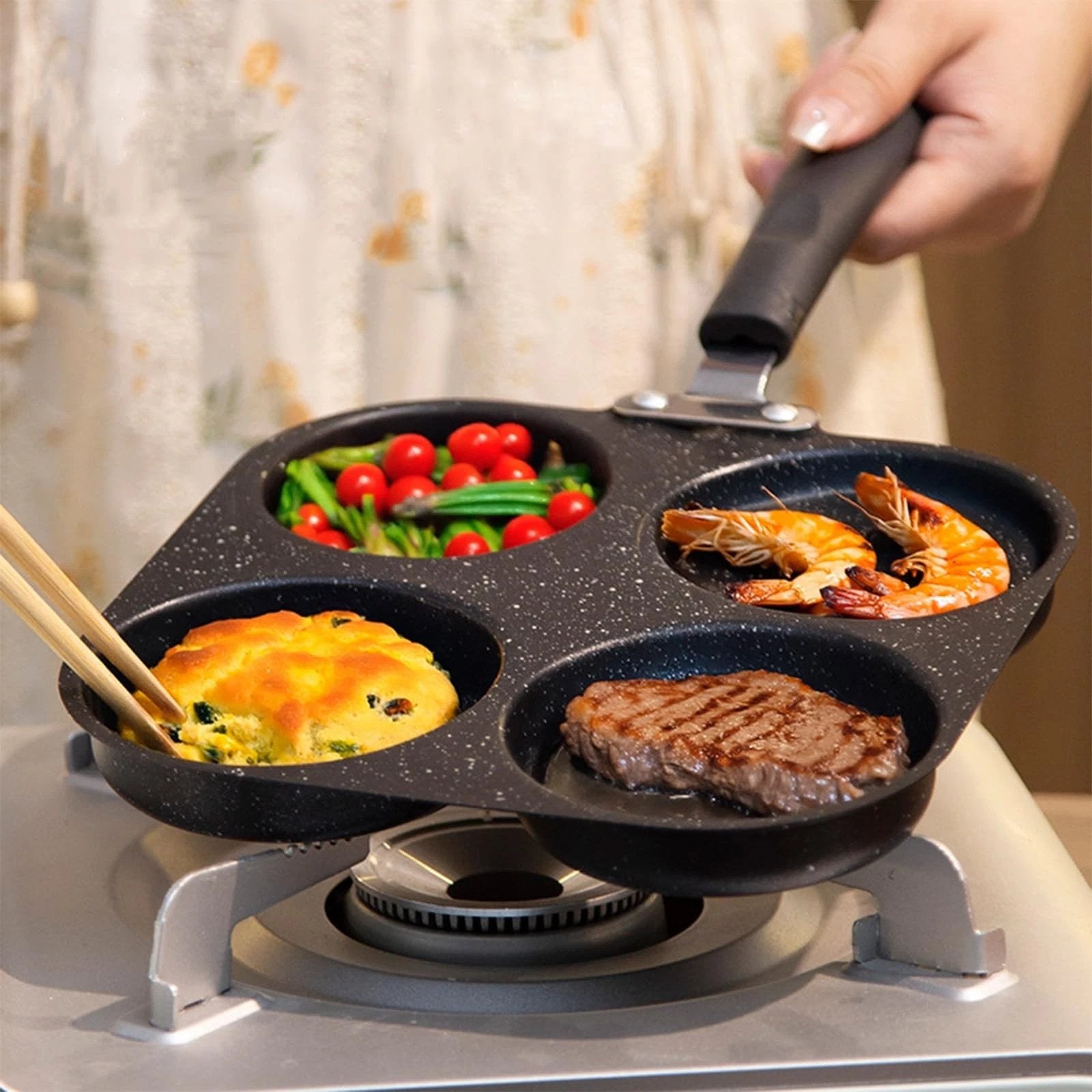 🔥 30K+ SOLD! 🍳 4-Cup Multi-Function Egg Frying Pan – Fast, Non-Stick & Heat-Resistant Handle for Perfect Breakfasts Every Day 🍳✨
