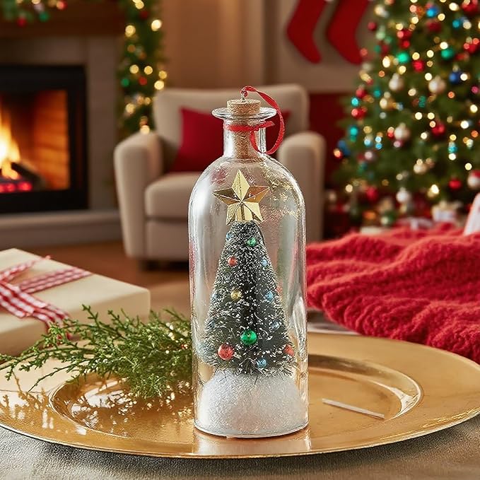 Mr. Christmas Recordable Message in a Bottle 🎄✨ Voice-Activated Holiday Keepsake