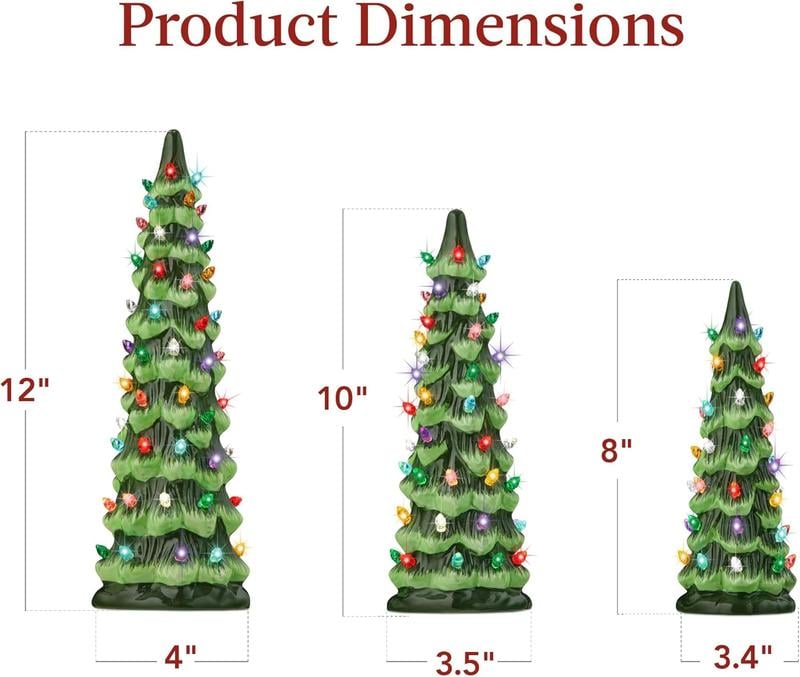 🏆Flash Sale⚡Almost Gone-💥Retro Hand-Painted Tabletop Christmas Trees🎄