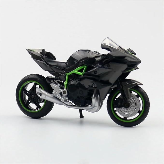 Kawasaki Ninja H2R Motorbike - 1:12 Scale - Incredibly Detailed Die-Cast Replica Collectible Motorcycle Model