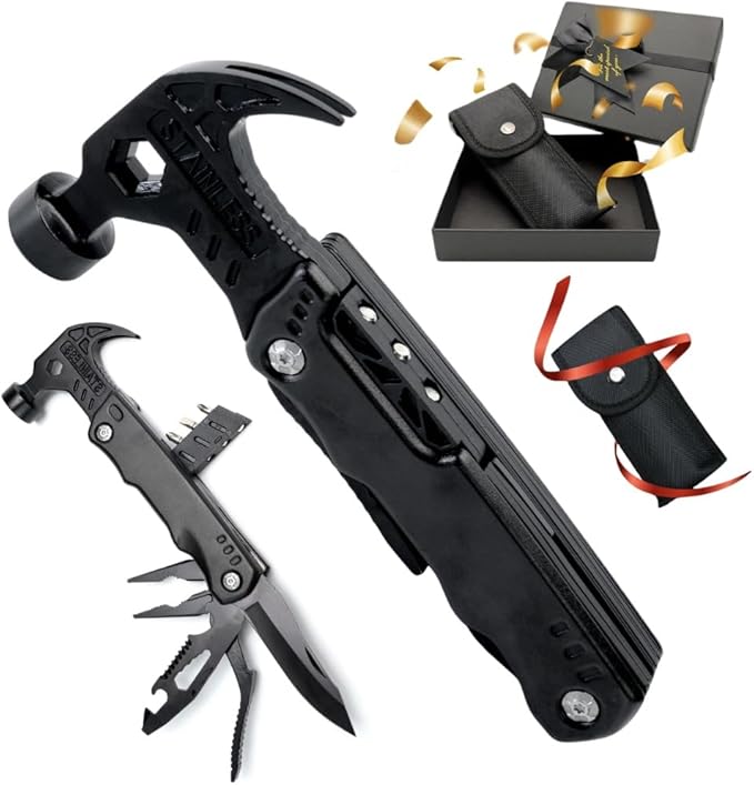 Multi-Functional Safety Hammer Multitool – 15-in-1