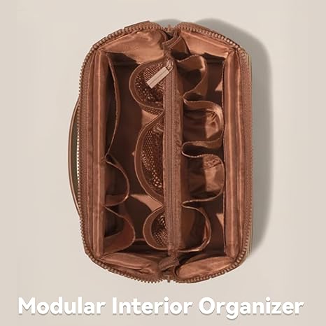 Fold-Down Traveler Makeup Organizer Accessories Bag