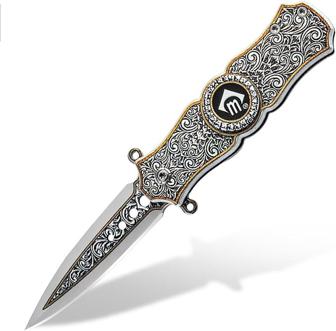 Multifunctional folding rotating knife