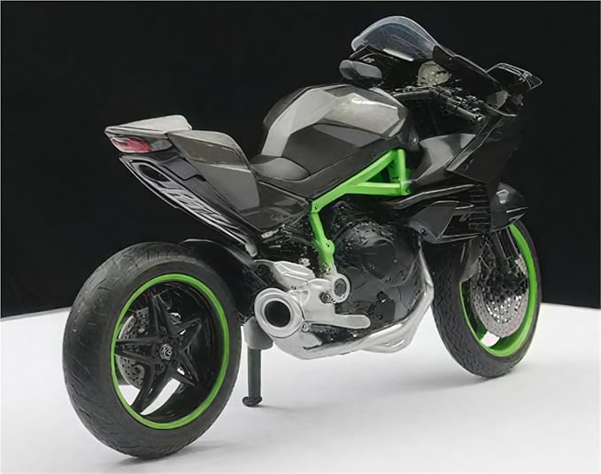 Kawasaki Ninja H2R Motorbike - 1:12 Scale - Incredibly Detailed Die-Cast Replica Collectible Motorcycle Model