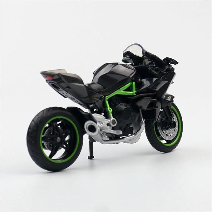 Kawasaki Ninja H2R Motorbike - 1:12 Scale - Incredibly Detailed Die-Cast Replica Collectible Motorcycle Model