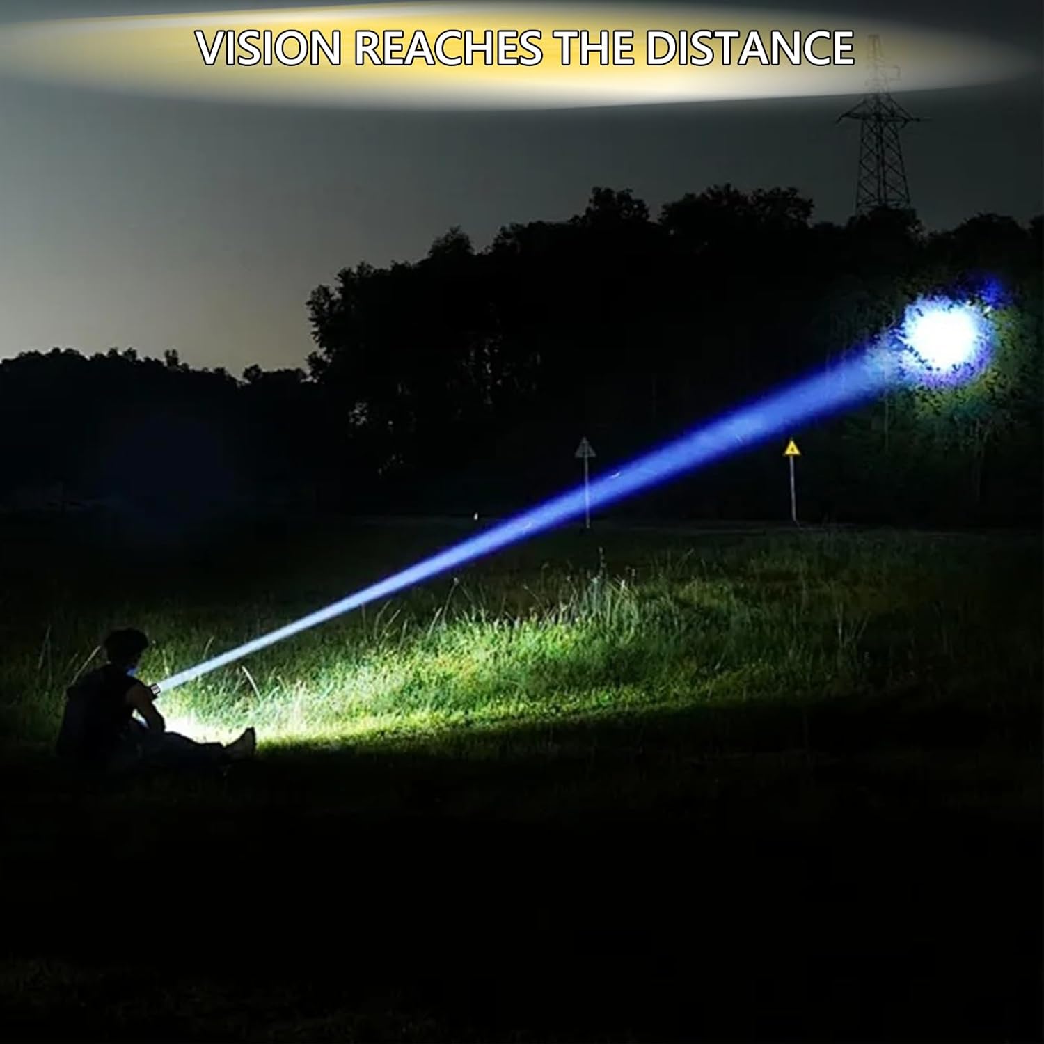 🔦100,000 High-Lumen Rechargeable LED Flashlight - Waterproof + 6 Modes