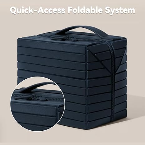 Fold-Down Traveler Makeup Organizer Accessories Bag