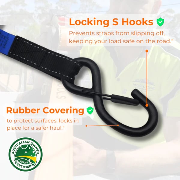 Heavy Duty Auto Self Retracting Tie Down Straps