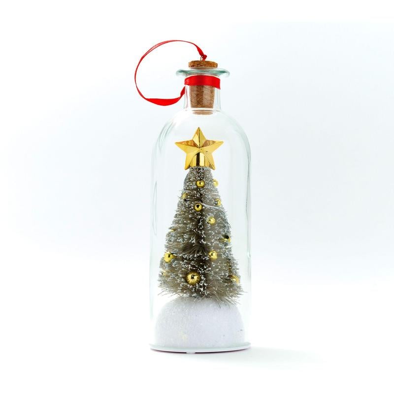 Mr. Christmas Recordable Message in a Bottle 🎄✨ Voice-Activated Holiday Keepsake