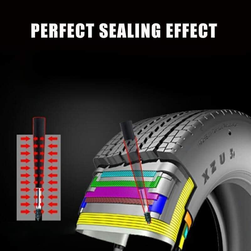 60PCS Tire Repair Rubber Nails Kit with 2 Sizes for Car/Motorcycle/Truck/Tractor