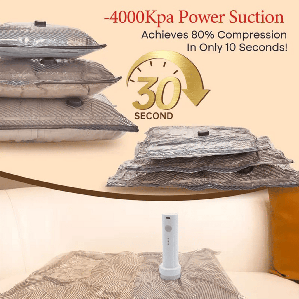 🔥 Cordless Travel Vacuum Bag Set