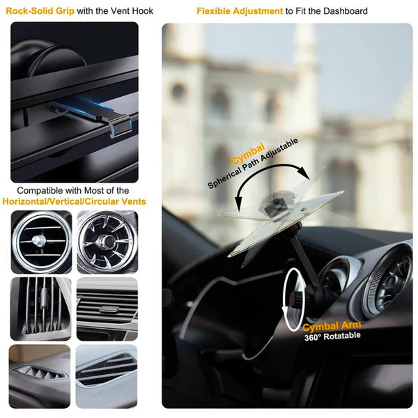 🎶 Make Your Driving More Fun  - Car Crash Cymbal Air Vent 🚗