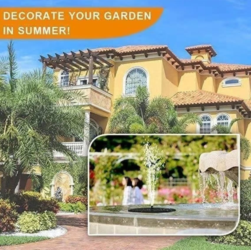 🚿2025 New Upgraded Solar Powered Fountain for Outdoor