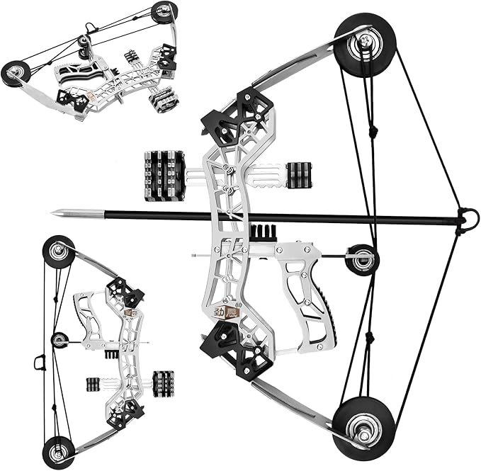 🛠️ Mechanics Lovers Rejoice! "Battleship" Mini Compound Bow🎯 – Archery Fun in Your Pocket ✨
