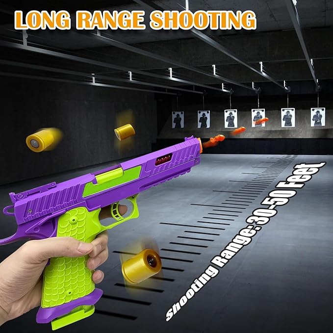 Soft Bullet Toy Gun - Stress Shot with Semi-Automatic Mode