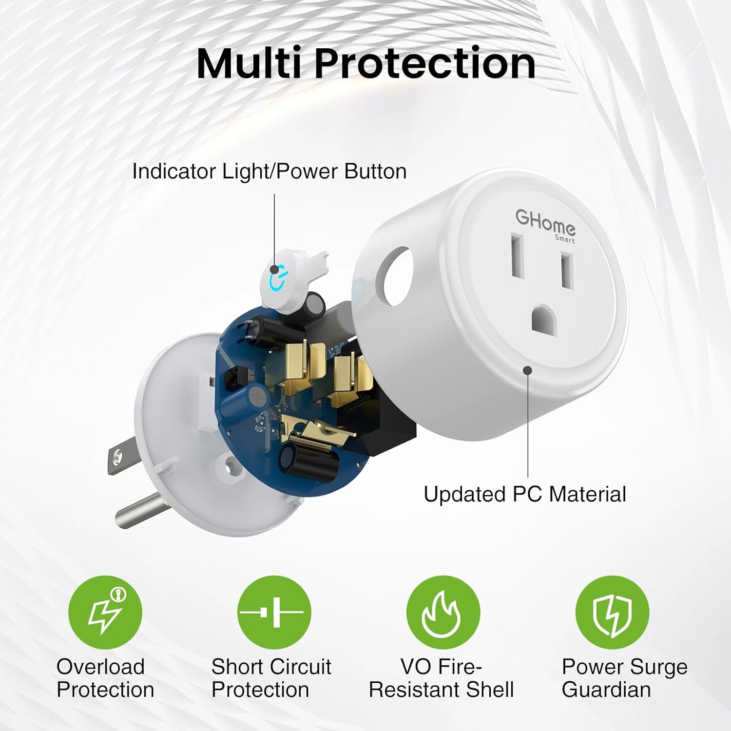 HomeKit US-Spec Smart Plug WiFi Socket with Siri Voice Control and Cozylife APP Remote Operation, ETL and FCC Certified